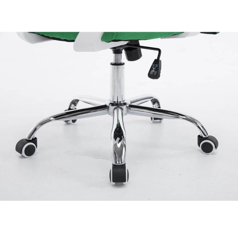 Silla de oficina CUBA con Soporte Dorsal y Asiento Acolchado, en Negro