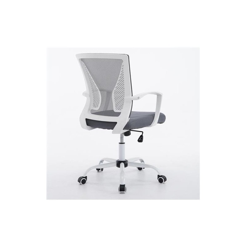 Silla de oficina CUBA WHITE con Soporte Dorsal y Asiento Acolchado, en Negro