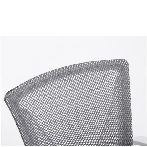 Silla de Oficina CUBA WHITE, Estructura Metálica, en Malla Transpirable Color Negro