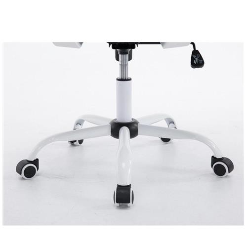 Silla de Oficina CUBA WHITE, Estructura Metálica, en Malla Transpirable Color Negro