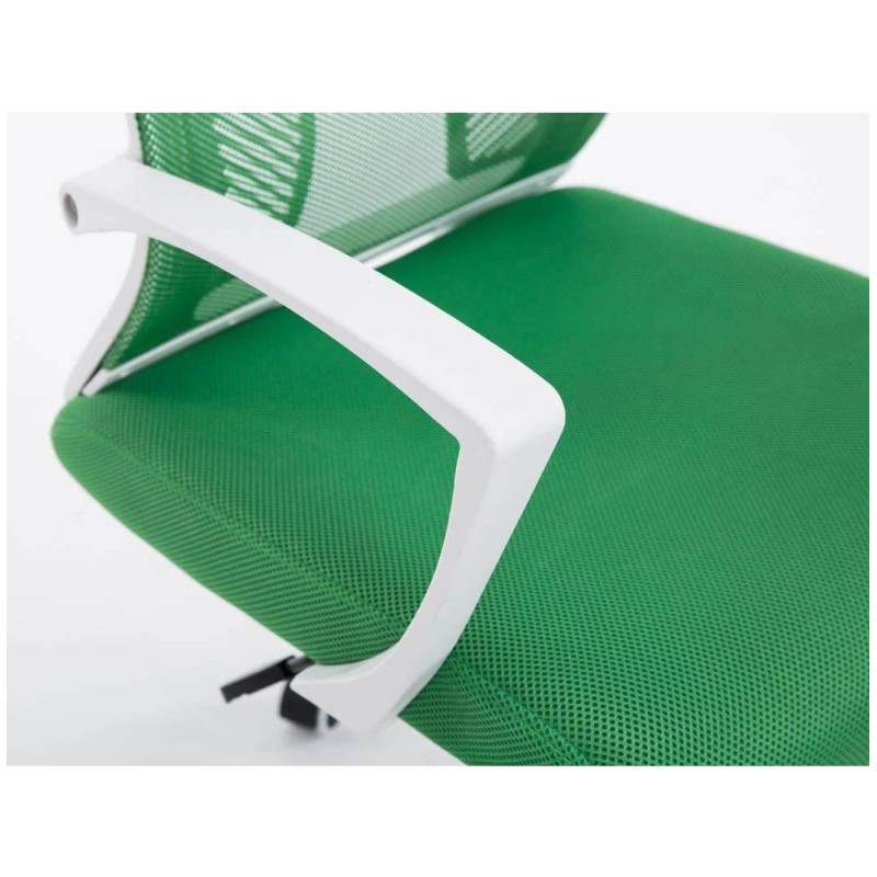 Silla de oficina CUBA WHITE con Soporte Dorsal y Asiento Acolchado, en Negro