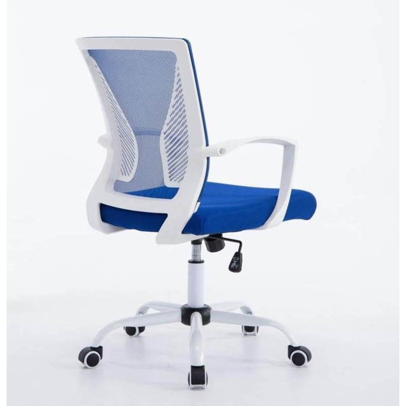 Silla de oficina CUBA WHITE con Soporte Dorsal y Asiento Acolchado, en Negro