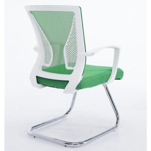 Silla de confidente CUBA V con Soporte Dorsal y Asiento Acolchado, en Negro