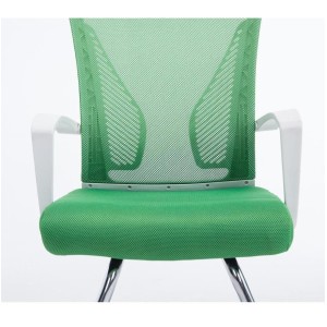 Silla de confidente CUBA V con Soporte Dorsal y Asiento Acolchado, en Negro