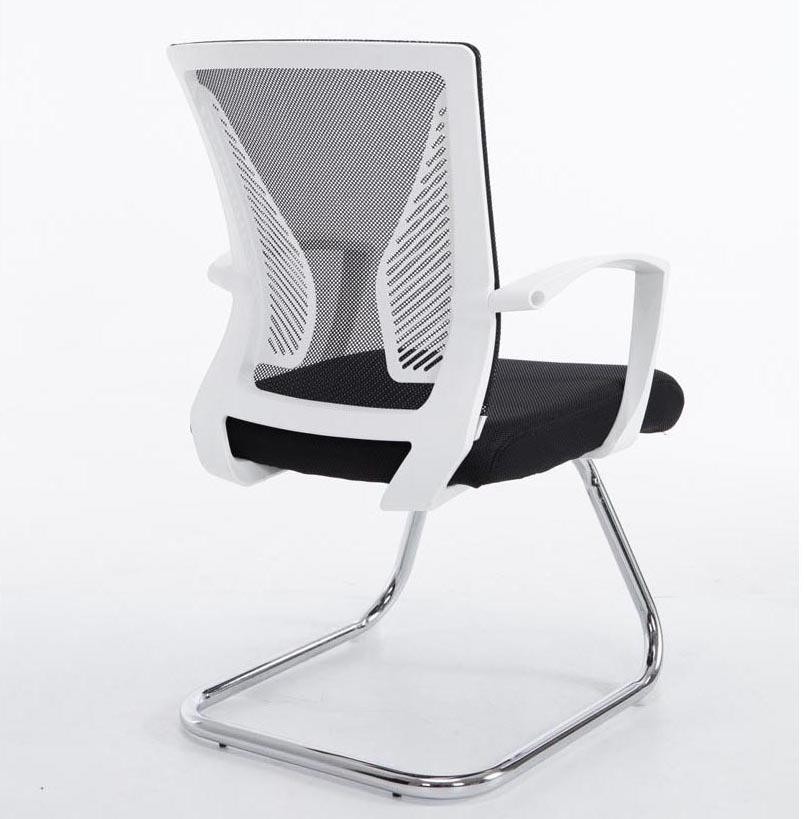 Silla de Confidente CUBA V, Estructura Metálica, en Malla Transpirable Color Negro