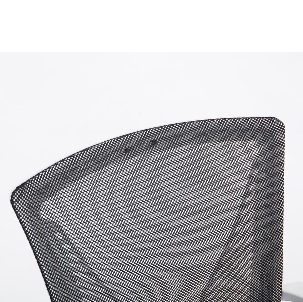 Silla de Confidente CUBA V, Estructura Metálica, en Malla Transpirable Color Negro