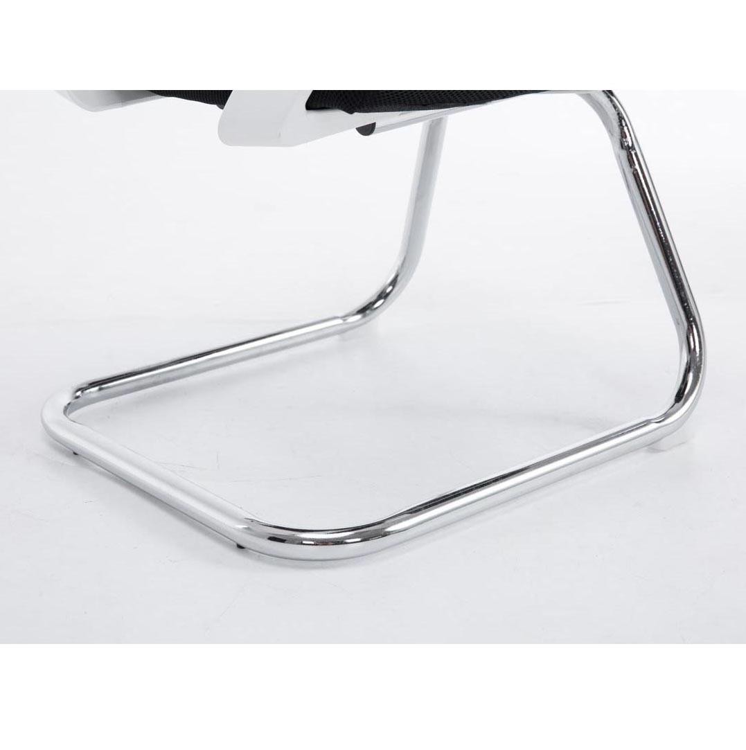 Silla de Confidente CUBA V, Estructura Metálica, en Malla Transpirable Color Negro