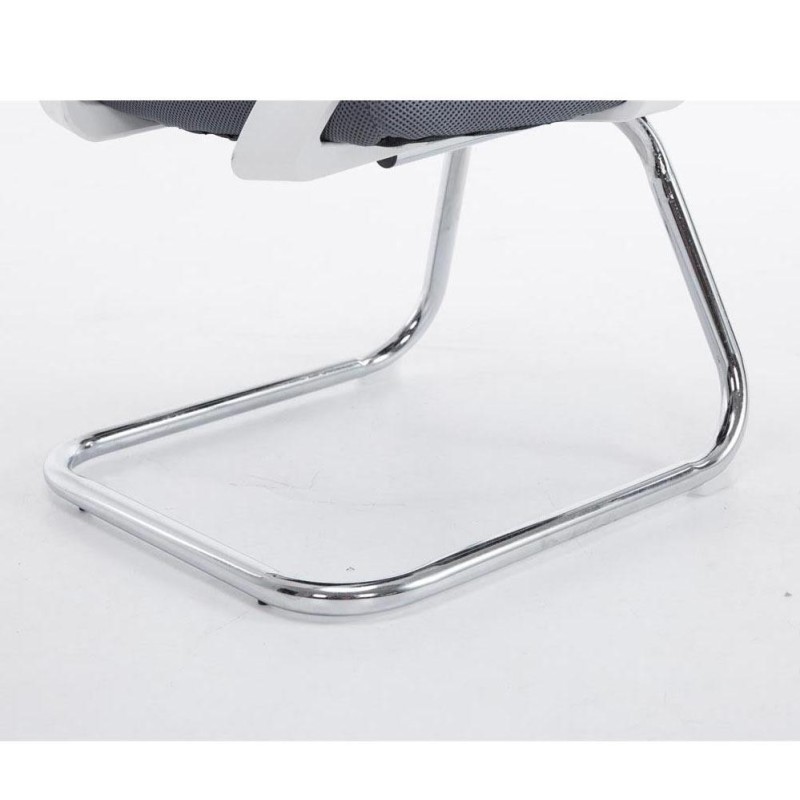 Silla de confidente CUBA V con Soporte Dorsal y Asiento Acolchado, en Negro
