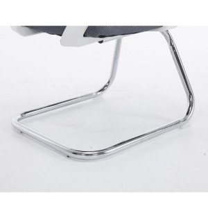 Silla de confidente CUBA V con Soporte Dorsal y Asiento Acolchado, en Negro