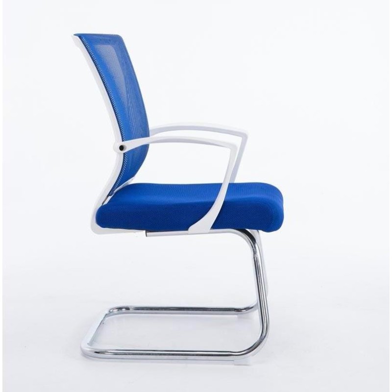 Silla de confidente CUBA V con Soporte Dorsal y Asiento Acolchado, en Negro