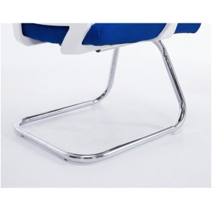 Silla de confidente CUBA V con Soporte Dorsal y Asiento Acolchado, en Negro
