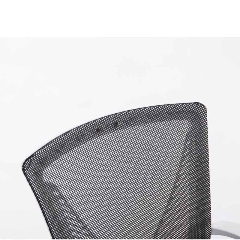 Silla de confidente CUBA WHITE V con Soporte Dorsal y Asiento Acolchado, en Negro