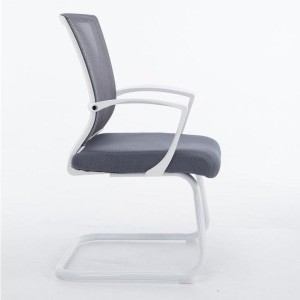 Silla de confidente CUBA WHITE V con Soporte Dorsal y Asiento Acolchado, en Negro