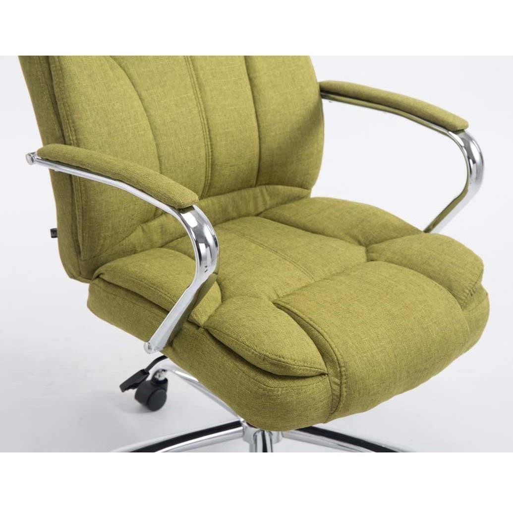 Sillón de oficina KANSAS TELA, resistente hasta 150kg!! Gran calidad, fabricado en acero, en Negro