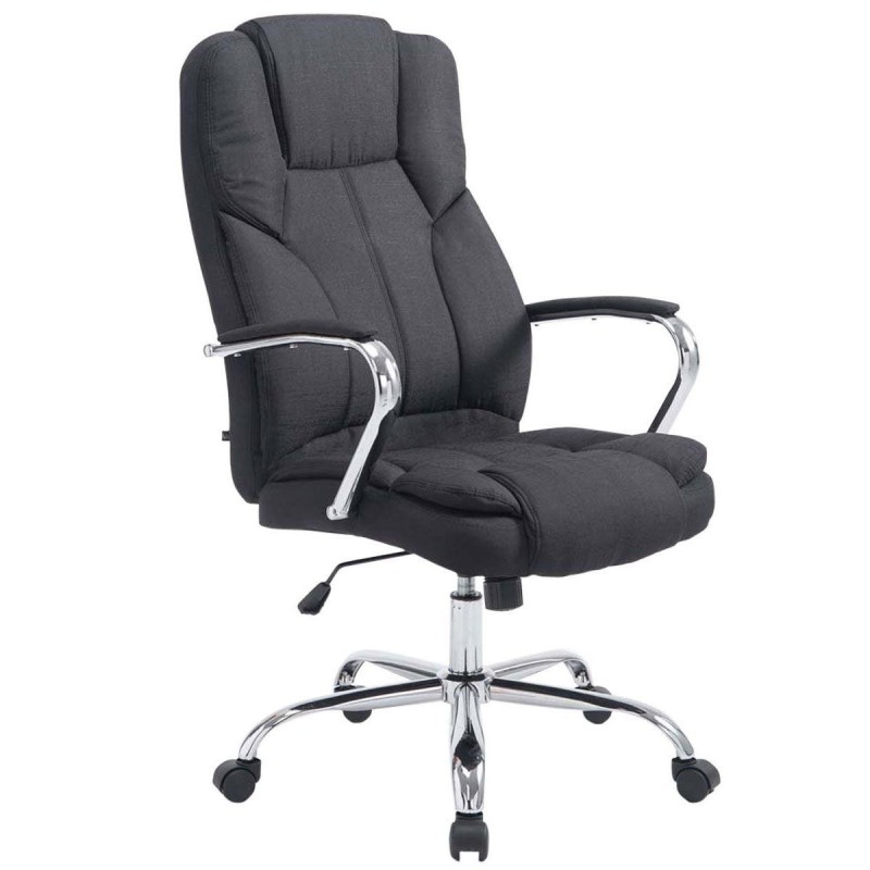 Sillón de oficina KANSAS TELA, Gran calidad, resistente hasta 150kg!!, en color Negro