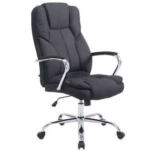 Sillón de oficina KANSAS TELA, Gran calidad, resistente hasta 150kg!!, en color Negro