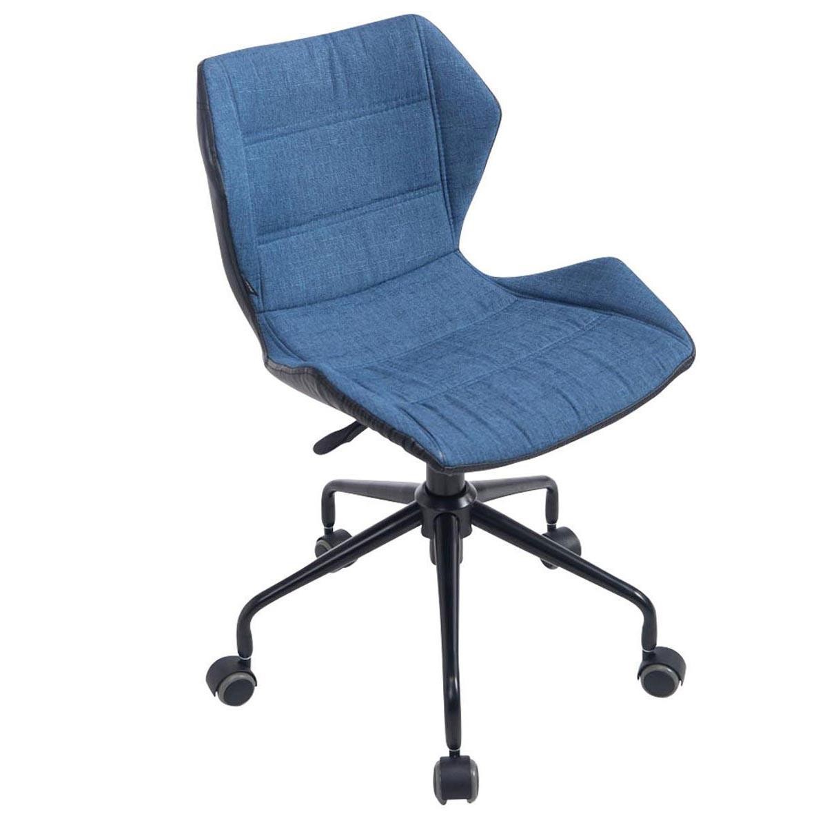 Silla de Oficina LAREDO, Estructura Metálica, en Tela Color Amarillo