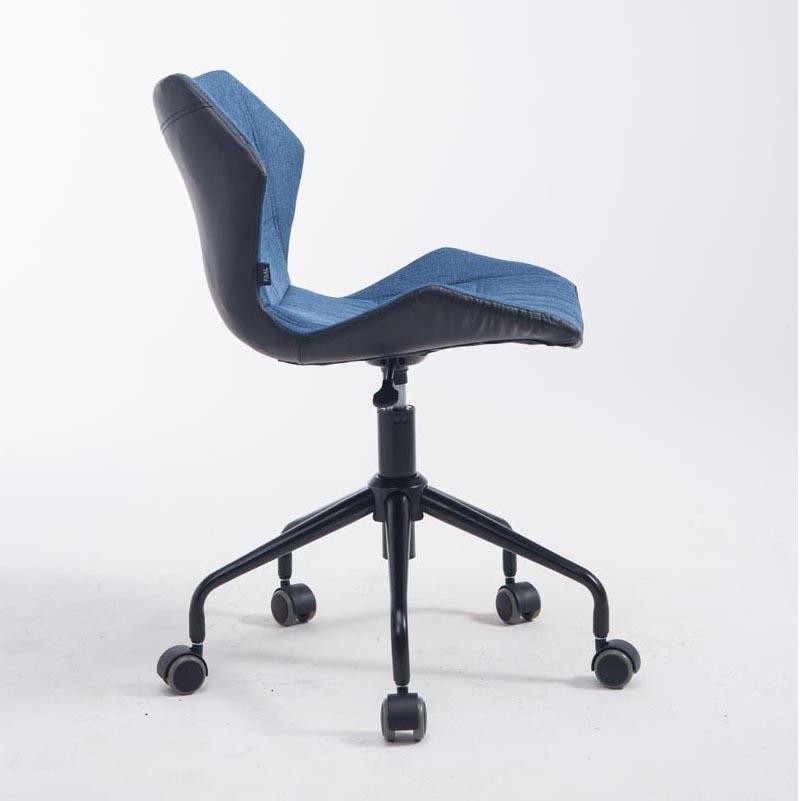 Silla de Oficina LAREDO, Estructura Metálica, en Tela Color Amarillo