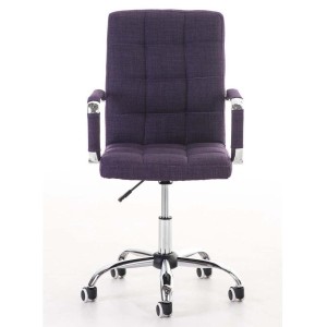 Sillón de oficina BRISTOL TELA, reposabrazos metálicos, color Negro