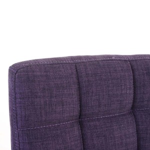 Sillón de oficina BRISTOL TELA, reposabrazos metálicos, color Negro