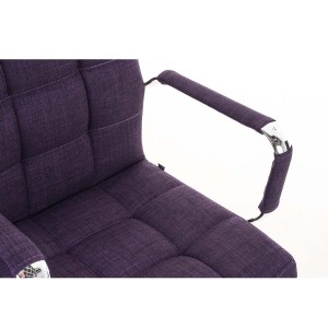 Sillón de oficina BRISTOL TELA, reposabrazos metálicos, color Negro