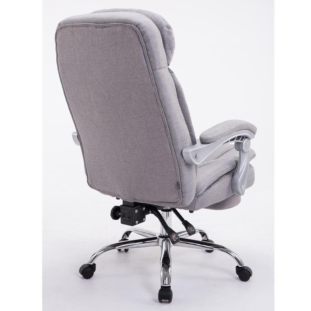 Sillón de Oficina AUSTIN, Reclinable, Reposapiés Extensible, en Tela color Negro