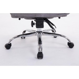 Sillón de Oficina AUSTIN, reclinable en varias posiciones y con reposapiés extensible en tela color negro