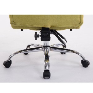 Sillón de Oficina AUSTIN, reclinable en varias posiciones y con reposapiés extensible en tela color negro