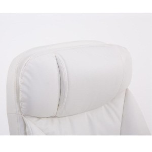 Sillón de Oficina AUSTIN PIEL, reclinable en varias posiciones y con reposapiés extensible en piel sintética color negro