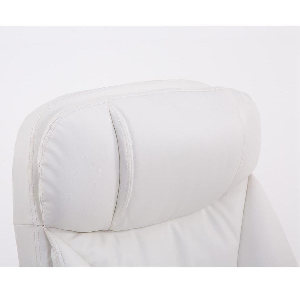 Sillón de Oficina AUSTIN PIEL, Reclinable, Reposapiés Extensible, en color Negro