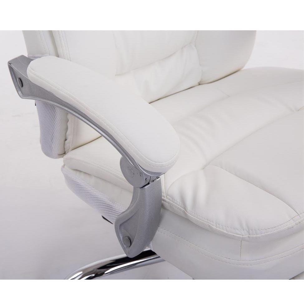 Sillón de Oficina AUSTIN PIEL, Reclinable, Reposapiés Extensible, en color Negro
