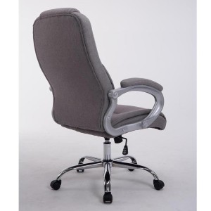 Sillón de oficina BOSTON TELA en acero acolchado, hasta 150kg, color Negro