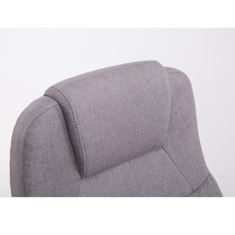 Sillón de oficina BOSTON TELA en acero acolchado, hasta 150kg, color Negro