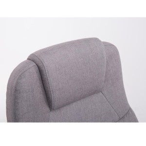 Sillón de oficina BOSTON TELA en acero acolchado, hasta 150kg, color Negro
