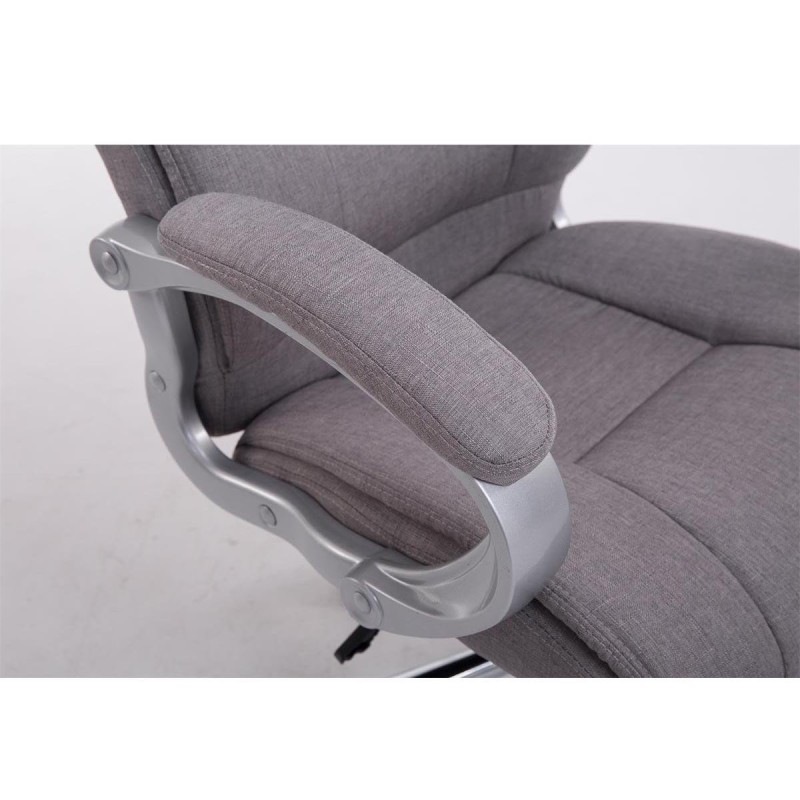 Sillón de oficina BOSTON TELA en acero acolchado, hasta 150kg, color Negro