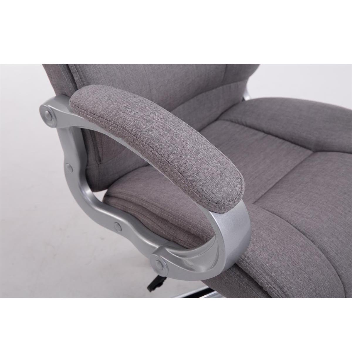 Sillón de oficina BOSTON TELA, Gran acolchado, muy resistente hasta 150kg!!, Estructura en Acero, en Negro