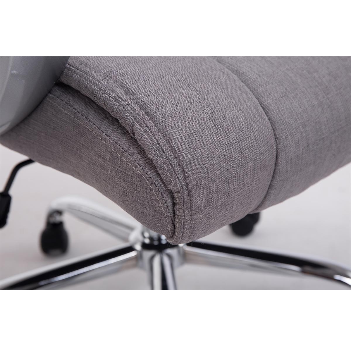 Sillón de oficina BOSTON TELA, Gran acolchado, muy resistente hasta 150kg!!, Estructura en Acero, en Negro