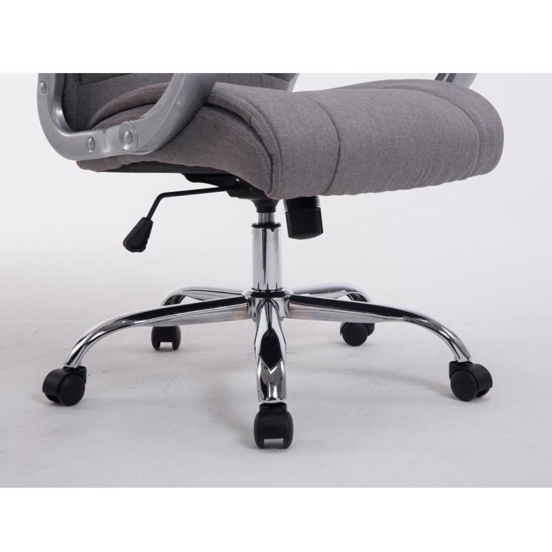 Sillón de oficina BOSTON TELA en acero acolchado, hasta 150kg, color Negro