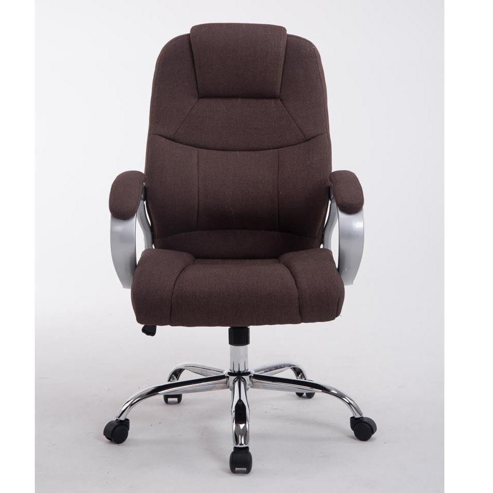 Sillón de oficina BOSTON TELA, Gran acolchado, muy resistente hasta 150kg!!, Estructura en Acero, en Negro