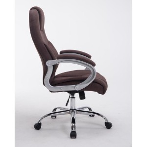 Sillón de oficina BOSTON TELA en acero acolchado, hasta 150kg, color Negro