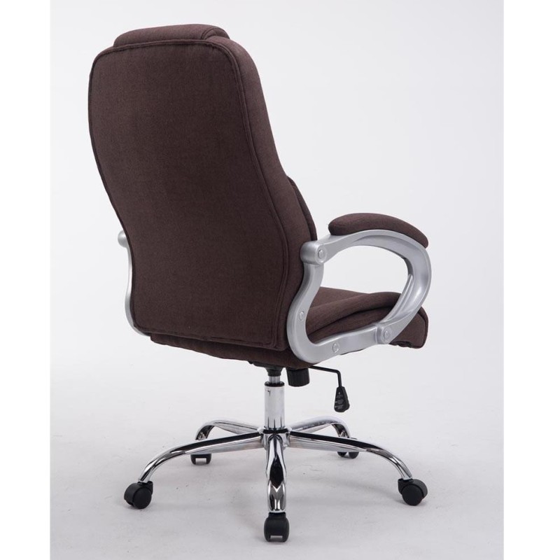 Sillón de oficina BOSTON TELA en acero acolchado, hasta 150kg, color Negro
