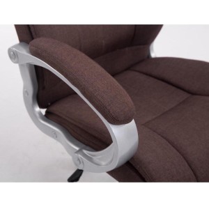 Sillón de oficina BOSTON TELA en acero acolchado, hasta 150kg, color Negro