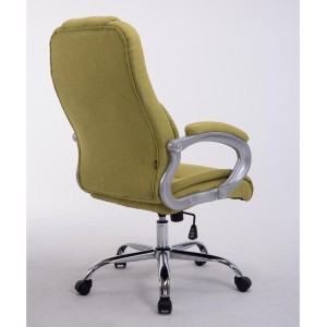 Sillón de oficina BOSTON TELA en acero acolchado, hasta 150kg, color Negro