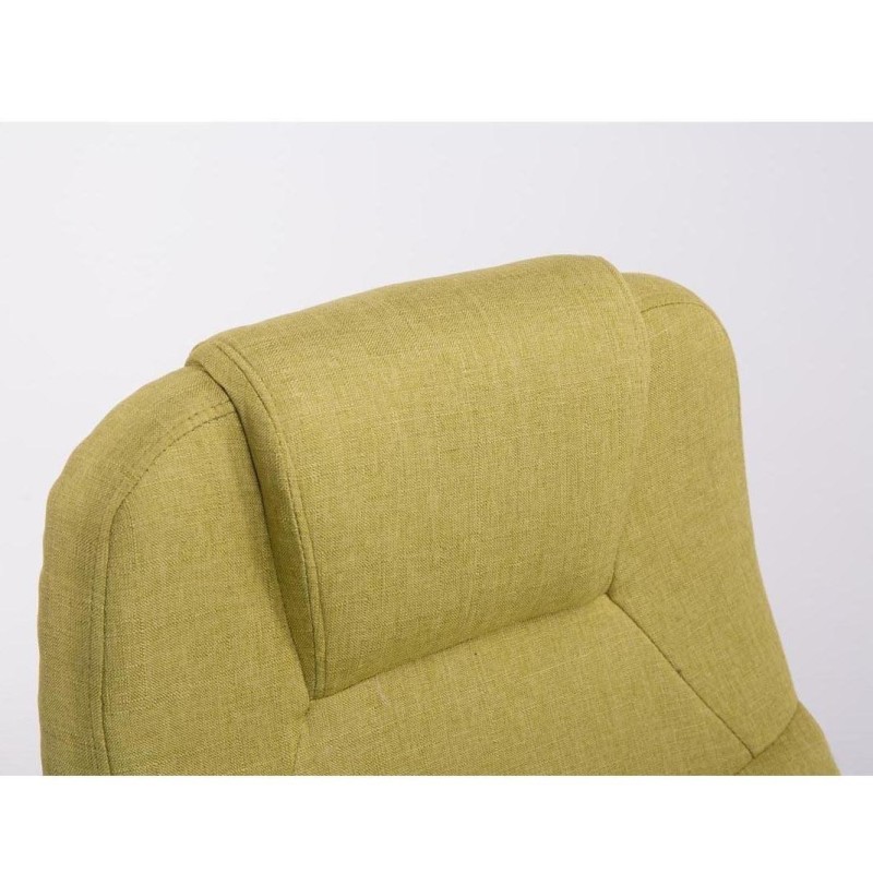 Sillón de oficina BOSTON TELA en acero acolchado, hasta 150kg, color Negro