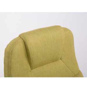 Sillón de oficina BOSTON TELA en acero acolchado, hasta 150kg, color Negro