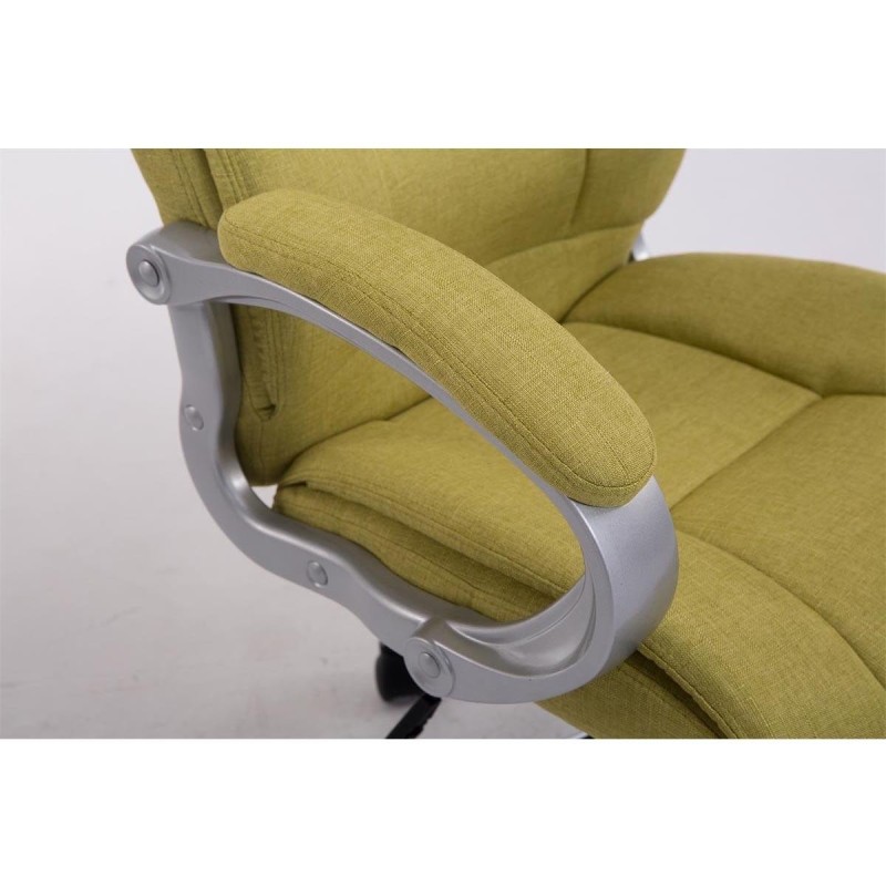 Sillón de oficina BOSTON TELA en acero acolchado, hasta 150kg, color Negro