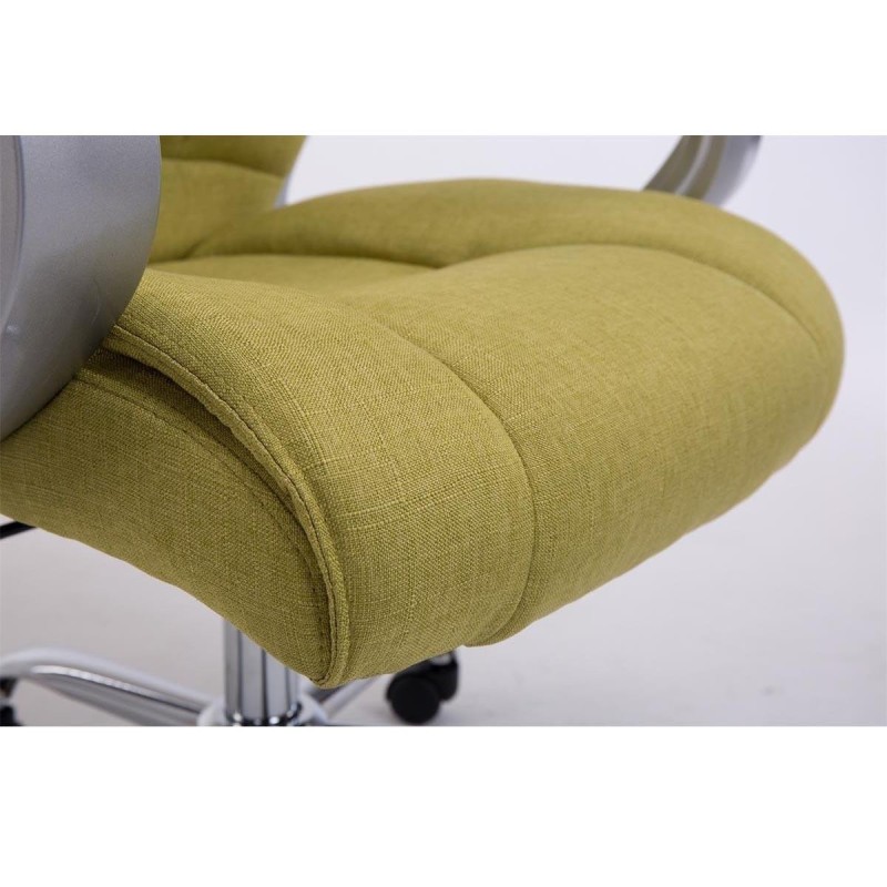 Sillón de oficina BOSTON TELA en acero acolchado, hasta 150kg, color Negro