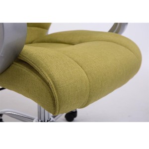 Sillón de oficina BOSTON TELA en acero acolchado, hasta 150kg, color Negro