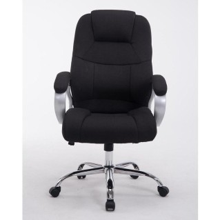 Sillón de oficina BOSTON TELA en acero acolchado, hasta 150kg, color Negro 2