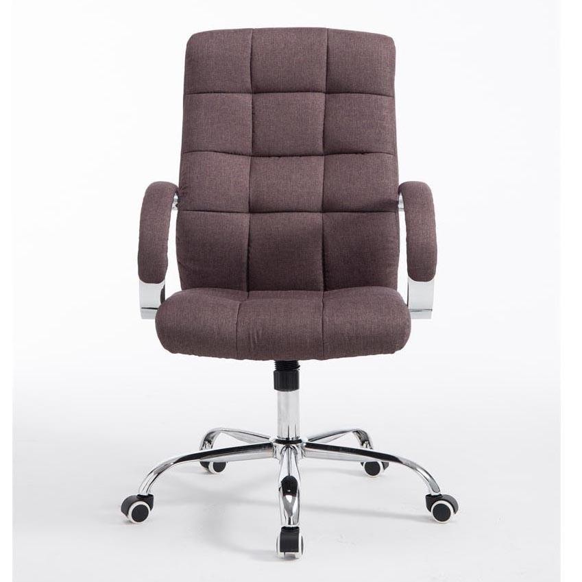 Sillón de oficina LISBOA TELA, Gran calidad, estrucura metálica, color Crema